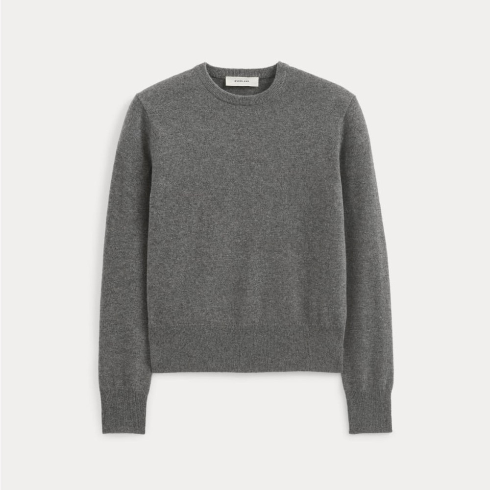 Everlane Charcoal Crewneck Sweater 100% Cashmere Size L